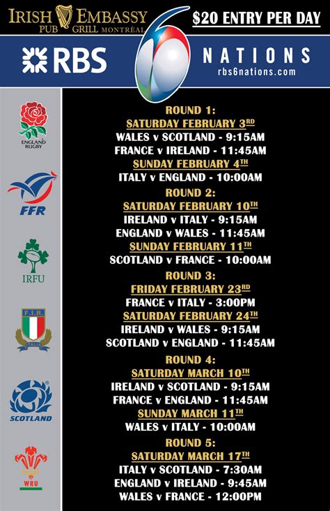 england rugby fixtures on tv